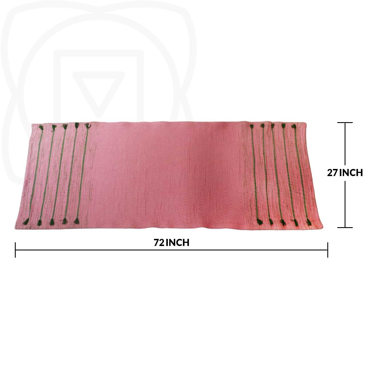 Pink Cotton Handloom Mat